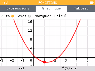 Copie écran calculatrice