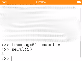 copie écran calculatrice